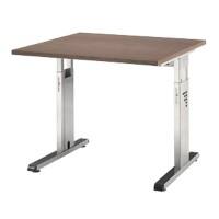 Bureau droit Hammerbacher Matrix Noyer 800 x 800 x 850 x 650 - 850 mm
