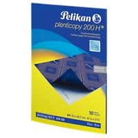 Pelikan 200H Durchschreibepapier DIN A4 28 g/m² 21 x 29,7 cm Blau 10 Blatt