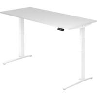 Hammerbacher Sitz-Stehschreibtisch XBHM Weiß Weiß 1.800 x 800 x 720 mm