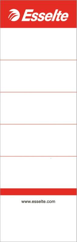 Étiquettes en carton Esselte 81080 pour classeurs à levier Esselte No.1 Power 75 mm gris clair 50 x 158 mm 100 unités