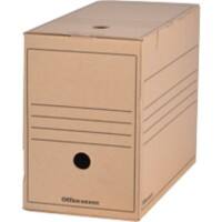 Boîtes d'archivage Office Depot A4 Marron 100% carton recyclé 16,7 x 33,5 x 24,5 cm 12 Unités