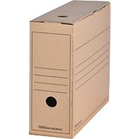 Boîtes d'archivage Office Depot A4 Marron 100% carton recyclé 10 x 33,5 x 24,5 cm 12 Unités