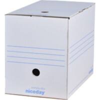 Boîte d'archivage Niceday A4 blanc (20cm) - 10 unités
