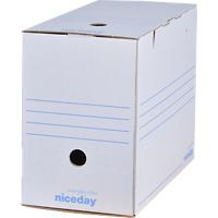 Niceday Archivschachteln DIN A4 Weiß Recyclingkarton 10 Stück