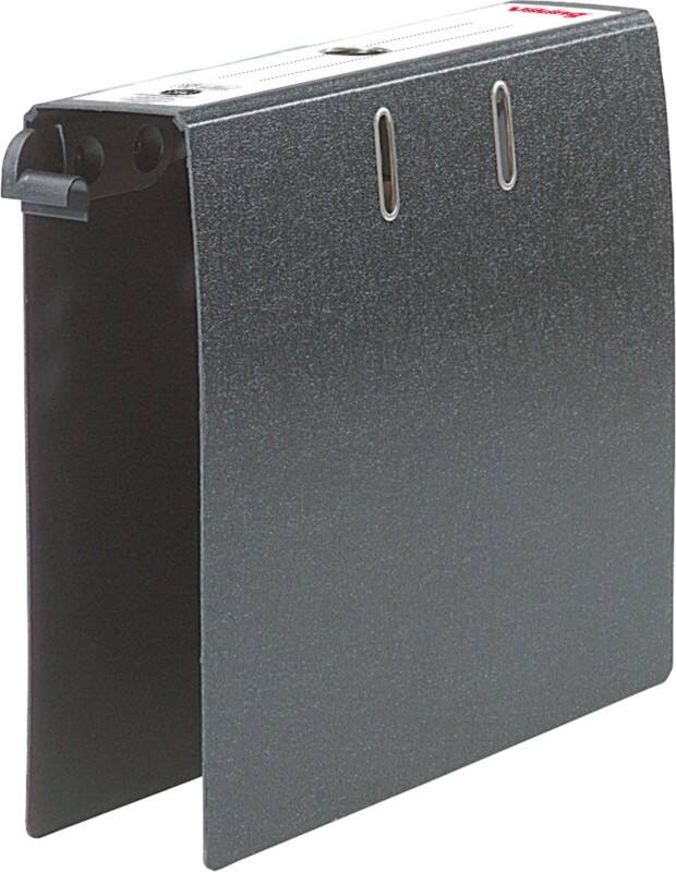 Classeur suspendu Viking Large A4 80 mm Noir 2 Anneaux Carton Recyclé