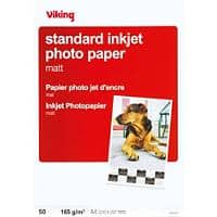 Papier photo Viking Everyday Jet d'encre Mat A4 165 g/m² Blanc 50 Feuilles
