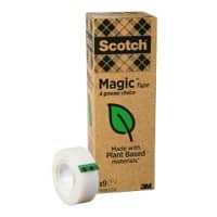 Scotch Magic Klebeband A Greener Choice 19 mm x 33 m Matt Unsichtbar Pack mit 9 Rollen
