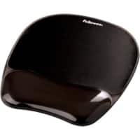Tapis de souris avec repose-poignets Fellowes Crystal Gel Noir