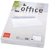 Enveloppes Elco Office Sans fenêtre C5 229 (l) x 162 (h) mm Bande adhésive Blanc 100 g/m² 50 Unités