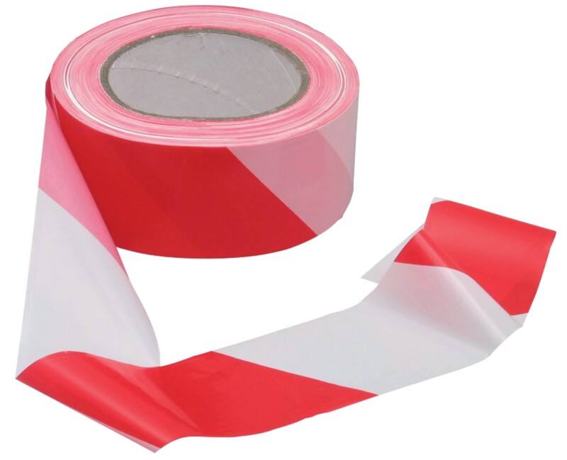 Barrière en corde Viso PP (Polypropylène) 5 cm x 100 m Blanc, rouge RSNA01RB