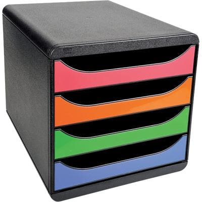 Exacompta Schubladenbox Big-Box DIN A4+ Mehrfarbig 27,8 x 34,7 x 26,7 cm