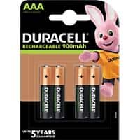 Duracell AAA Wiederaufladbare Batterien Recharge Ultra HR03 900 mAh NiMH 1,2 V 4 Stück