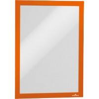 Cadre d’affichage DURABLE DURAFRAME A4 Adhésif, Magnétique Orange Adhésif 487209 23,4 (L) x 0,6 (P) x 32,6 (H) cm 2 Unités