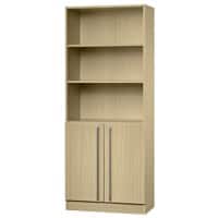 Hammerbacher Regalschrank Melaminharzbeschichtete Spanplatte Matrix Ahorn 800 x 420 x 2.004 mm