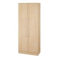 Armoire à portes battantes Hammerbacher Matrix 5 compartiments Marron érable 80 x 42 x 200,4 cm