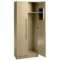 Hammerbacher Garderobenschrank Matrix Abschließbar Ahorn 800 x 420 x 2.004 mm