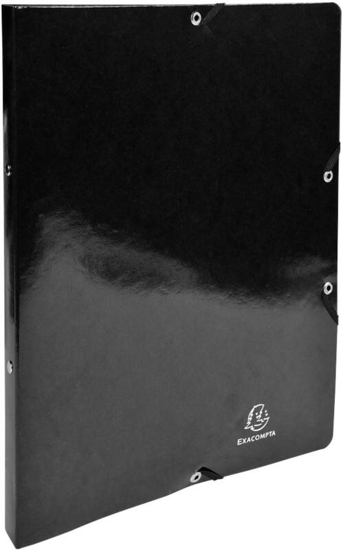 Classeur à anneaux Exacompta A4 Carton manille 2 anneaux Noir 15 mm