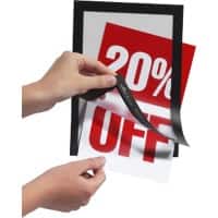 Cadre d'affichage DURABLE MAGAFRAME A5 Adhésif Noir Adhésif 487101 23,6 (L) x 17,6 (H) cm 2 Unités