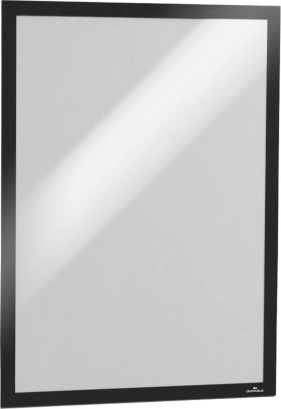 Cadre d'affichage DURABLE MAGAFRAME A3 Adhésif, Magnétique Noir Adhésif 487301 32,5 (L) x 0,4 (P) x 44,8 (H) cm 2 Unités