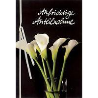 Bsb-Obpacher Trauerkarte White Calla mit Band Spezial Creme 3 Stück