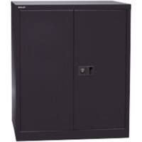 Armoire basse à portes battantes Bisley Noir 1'000 x 400 x 914 mm