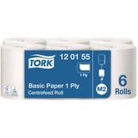 Tork Universal Wischtücher M2 Zentralentnahme Weiß 1-lagig 0.561 m 120155 6 Rollen à 300 m