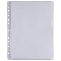 Pochette perforée Office Depot A4 Chrystal claire Transparent 200 microns Polypropylène Ouverture au-dessus 11 perforations 4958010 10 Unités