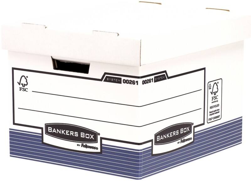 Boîte à archives Bankers Box Carton BANKERS BOX Blanc 40,4 x 33,5 x 29,2 cm 10 Unités