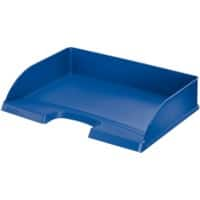 Leitz Plus Briefablage 5218 Quer DIN A4 Blau 36,3 x 27,3 x 7 cm