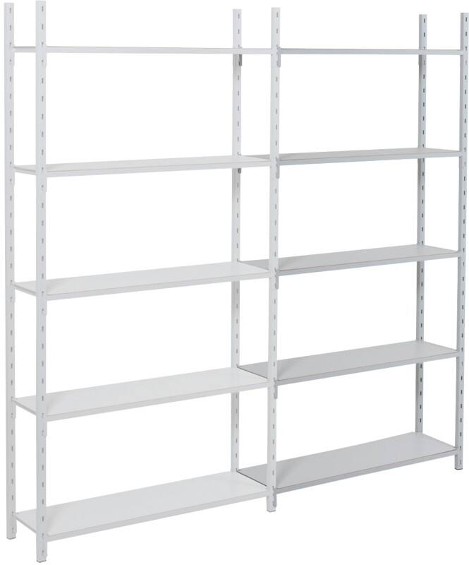 Rayonnage de départ MANORGA 5 étagères Acier galvanisé 1000 x 300 x 2000 mm