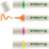 Surligneur edding EcoLine 24 Jaune, orange, rose, vert clair Pointe moyenne Biseautée 2 - 5 mm Rechargeable 4 Unités