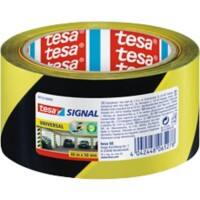 Ruban de marquage Tesapack 50 mm x 66 m Noir, jaune