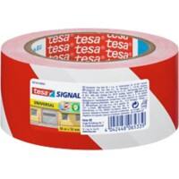 Ruban de marquage Tesapack 50 mm x 66 m Rouge, Blanc