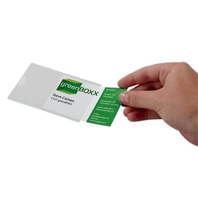 Pochette adhésive DURABLE Transparent PVC (Polychlorure de vinyle) Pocketfix 62 x 93 mm 6,2 (l) x 9,3 (H) cm 100 unités