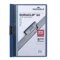 Farde à clip DURABLE Duraclip A4 Bleu PVC Dos :