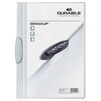 Dossier avec clip DURABLE Swingclip A4 Blanc Polypropylène Avec pince pivotante Swingclip