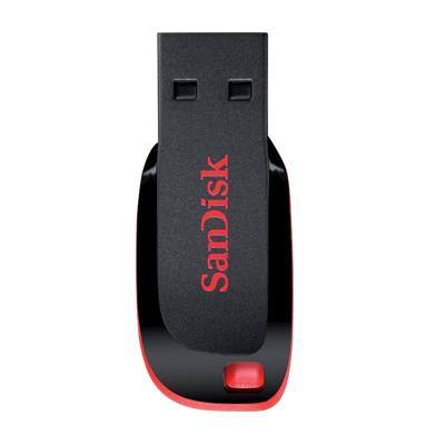 SanDisk USB 2.0 USB-Stick Cruzer Blade 16 GB Schwarz, Rot