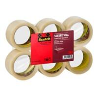Ruban Adhésif d'Emballage Résistant Scotch pp237 50 mm x 66 m Transparent 6 Rouleaux