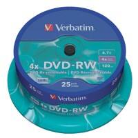 DVD-RW Verbatim 4.7 Go 25 Unités