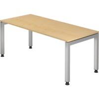 Hammerbacher J Serie Höhenverstellbar Schreibtisch Rechteckig Ahorn 4 Füsse 1.600 (B) x 680 (H) mm Holz
