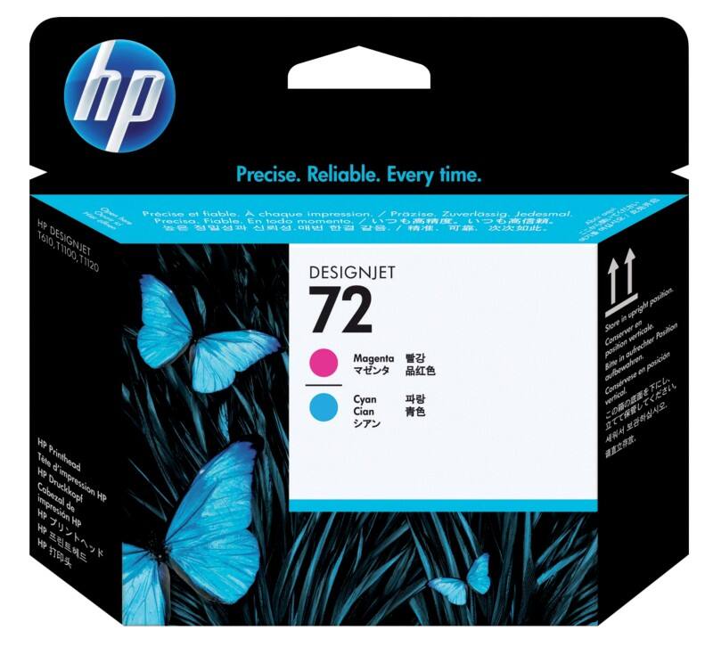 Tête d'impression D'origine HP 72 Cyan et Magenta C9383A