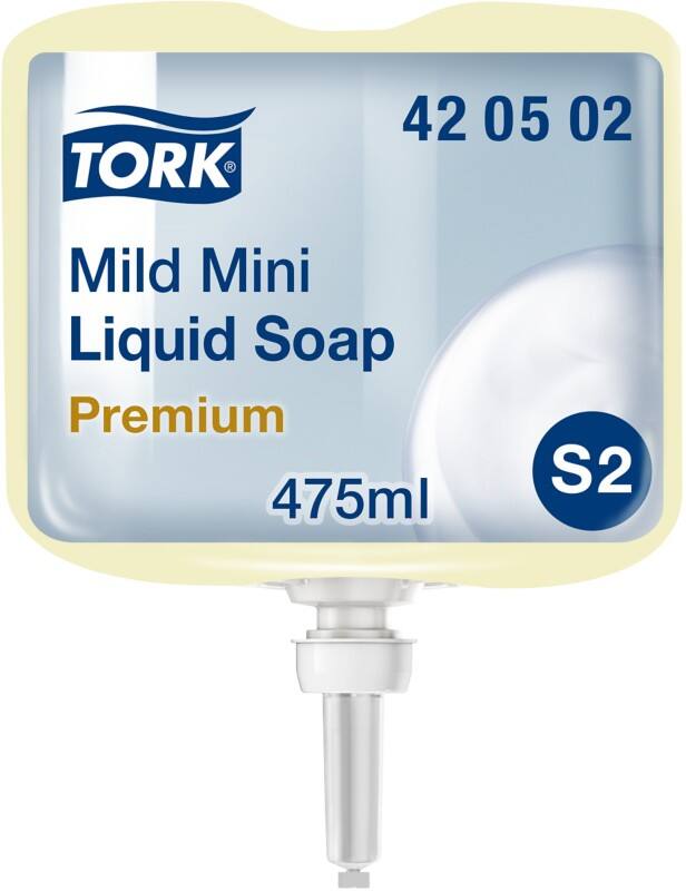 Tork Premium Mild Mini Flüssigseife Flüssig Frisch S2 Hellgelb 420502 475 ml