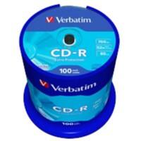 Verbatim CD-Rohlinge Extra Protection 700 MB 100 Stück