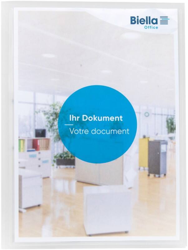 Protège-document Biella 164402.03 A4+ Carton 23,8 (l) x 31,5 (H) cm Transparent