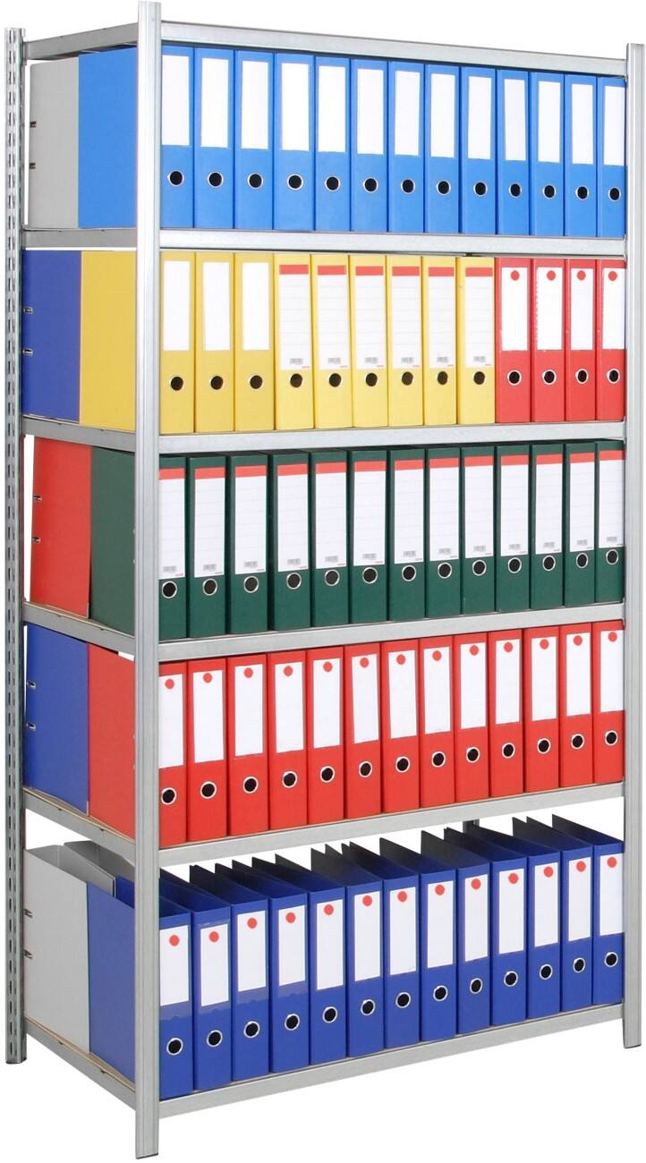 ARNO SPACE EPSILINE Grundregal verzinkter Stahl 1.000 x 300 x 2.000 mm Grau