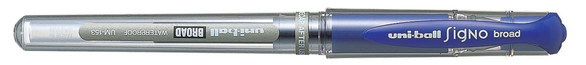 Stylo rollerball Gel uni-ball Signo Broad Bleu