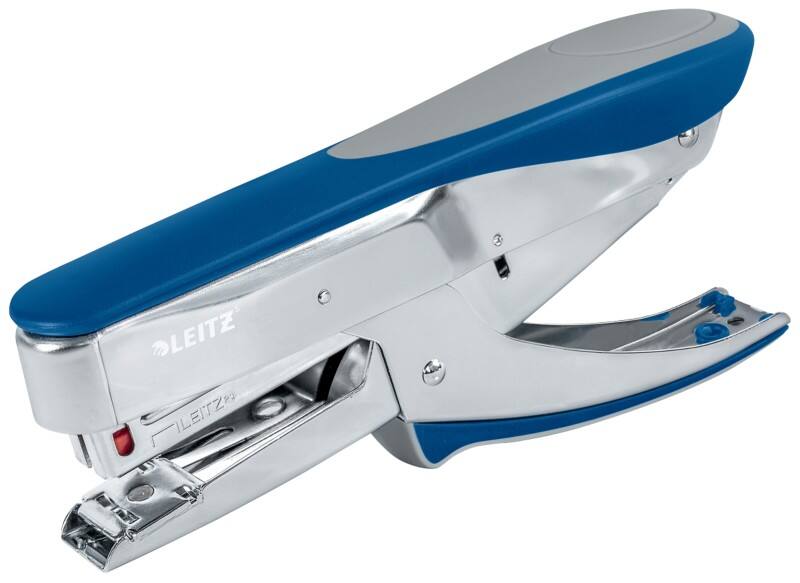 Leitz NeXXt Heftzange 5548 Vollstreifen 30 Blatt Blau, Silber 24/6, 26/6 Metall