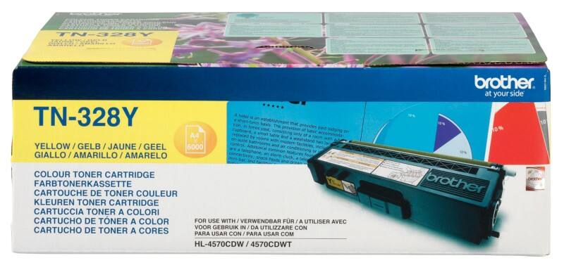 Toner Brother TN-328Y D'origine Jaune