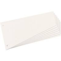 Bandes intercalaires Herlitz Trapez Blanc Uni Perforé A4 190 g/m2 12 x 23 cm 100 unités