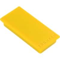 Franken Magnete Gelb 5 x 2,3 cm 10 Stück